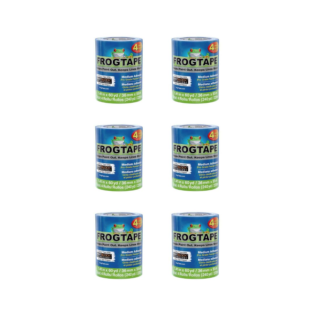 FrogTape Pro Grade Blue Painter’s Tape 1.5 inch Case Pack