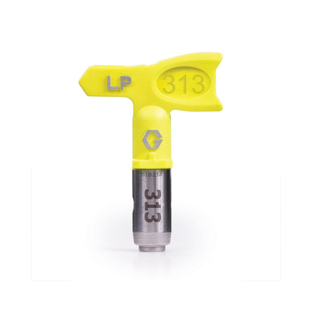 Graco RAC X LP Low Pressure Spray Tip – Yellow 313 model airless paint sprayer nozzle with stainless steel base - The Paint People