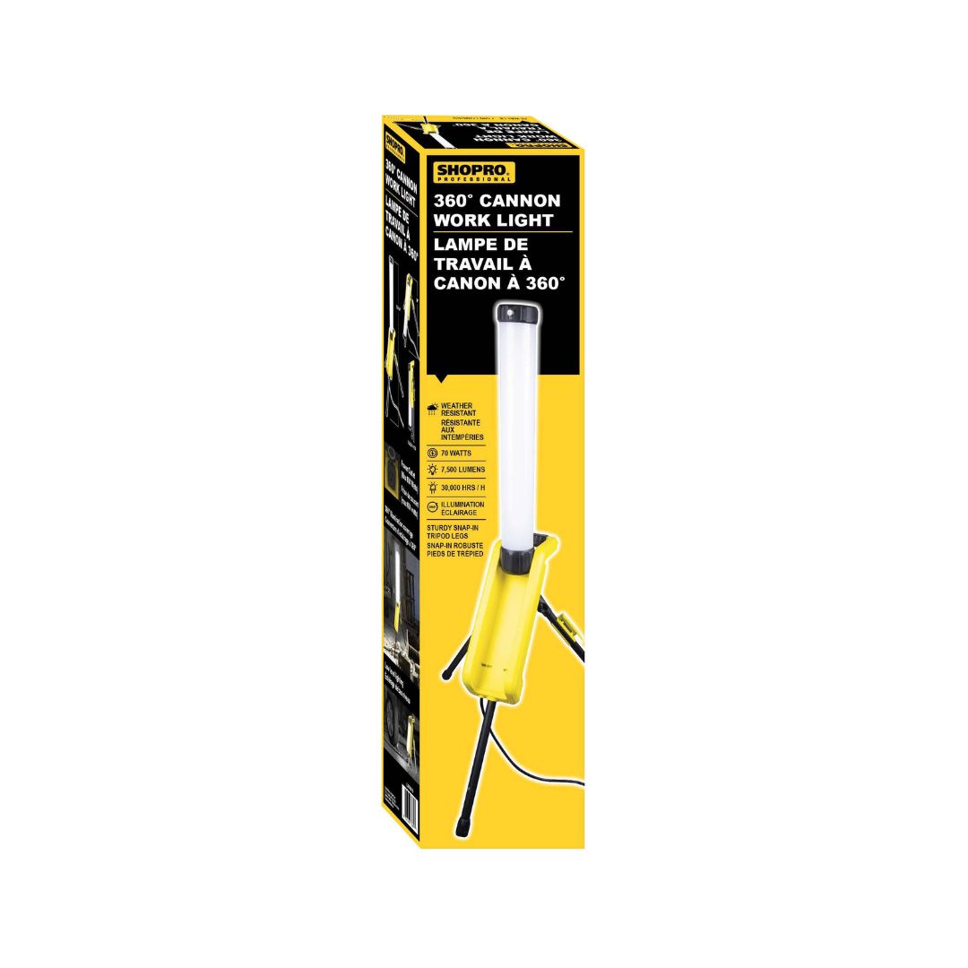 SHOPPRO 360 Cannon LED Work Light 70W, 7,500 Lumens, L002910 Boxed - The Paint People