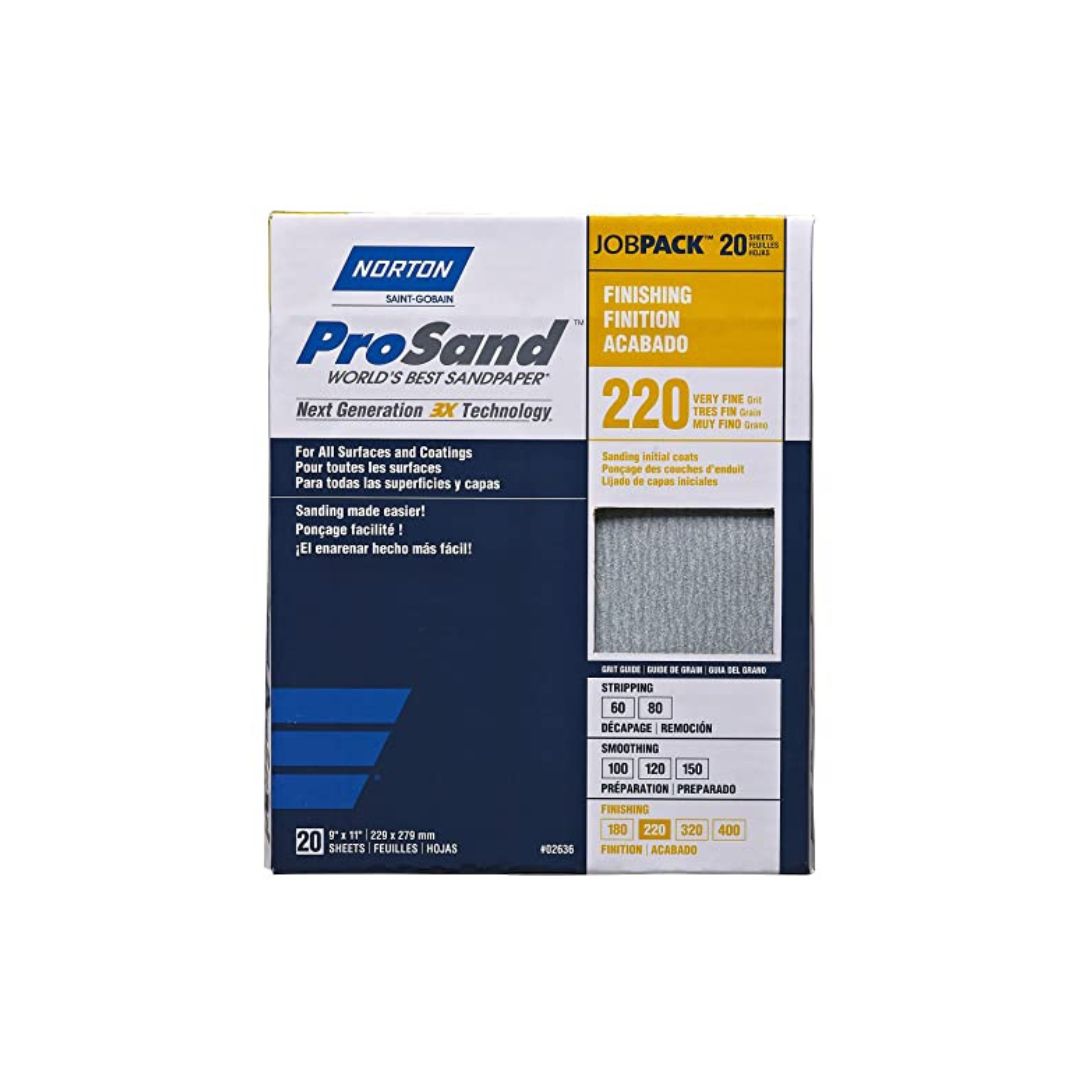 Norton ProSand Abrasive Sheets 3X Job Pack, Aluminum Oxide - The Paint People