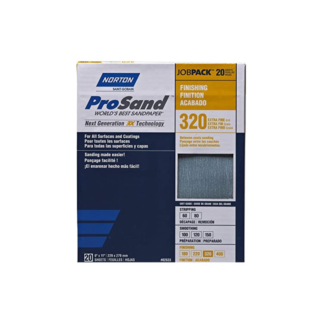 Norton ProSand Abrasive Sheets 3X Job Pack, Aluminum Oxide - The Paint People