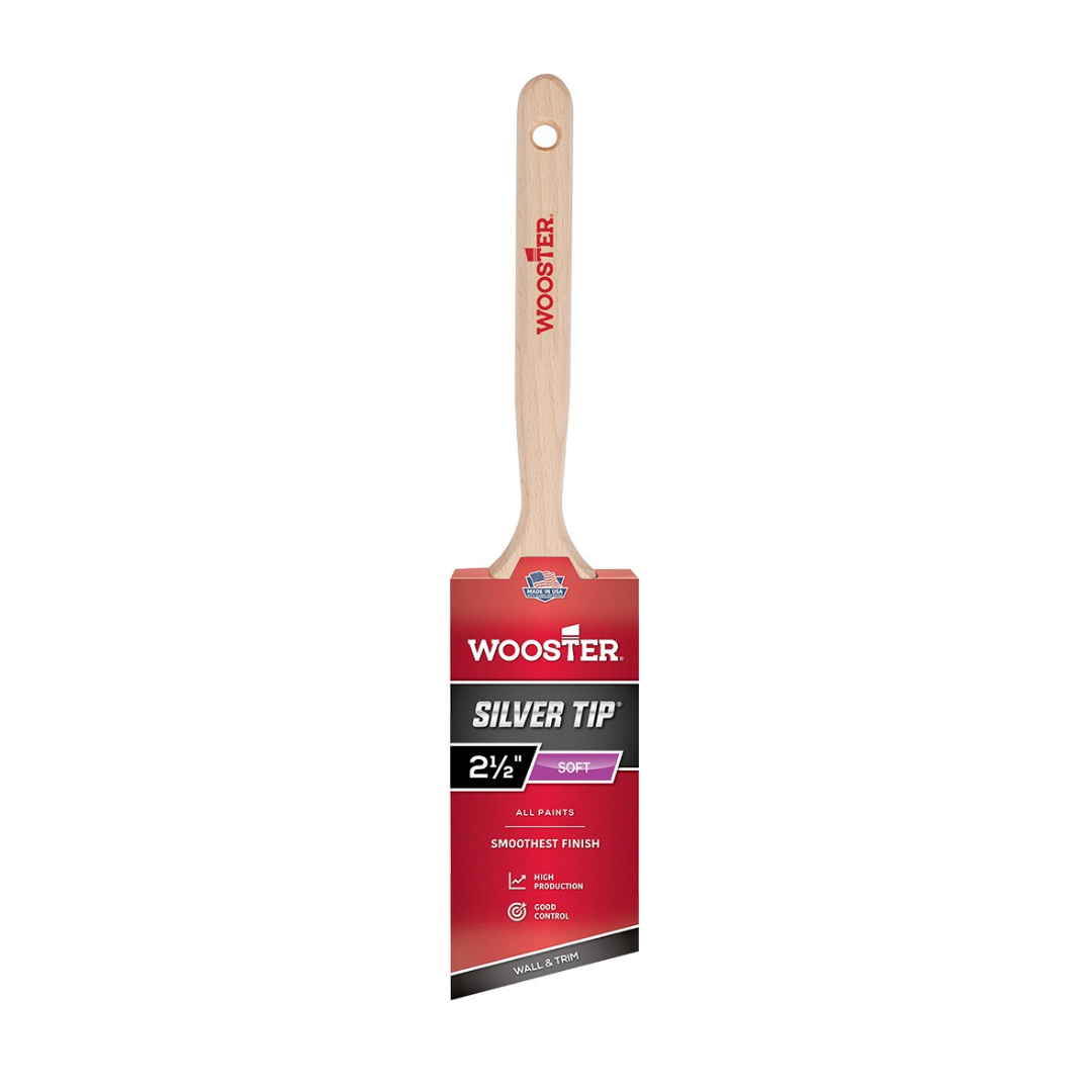 Wooster 5221 2-1/2" Silver Tip Soft Angle Sash Paint Brush