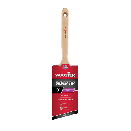 Wooster 5221 3" Silver Tip Soft Angle Sash Paint Brush