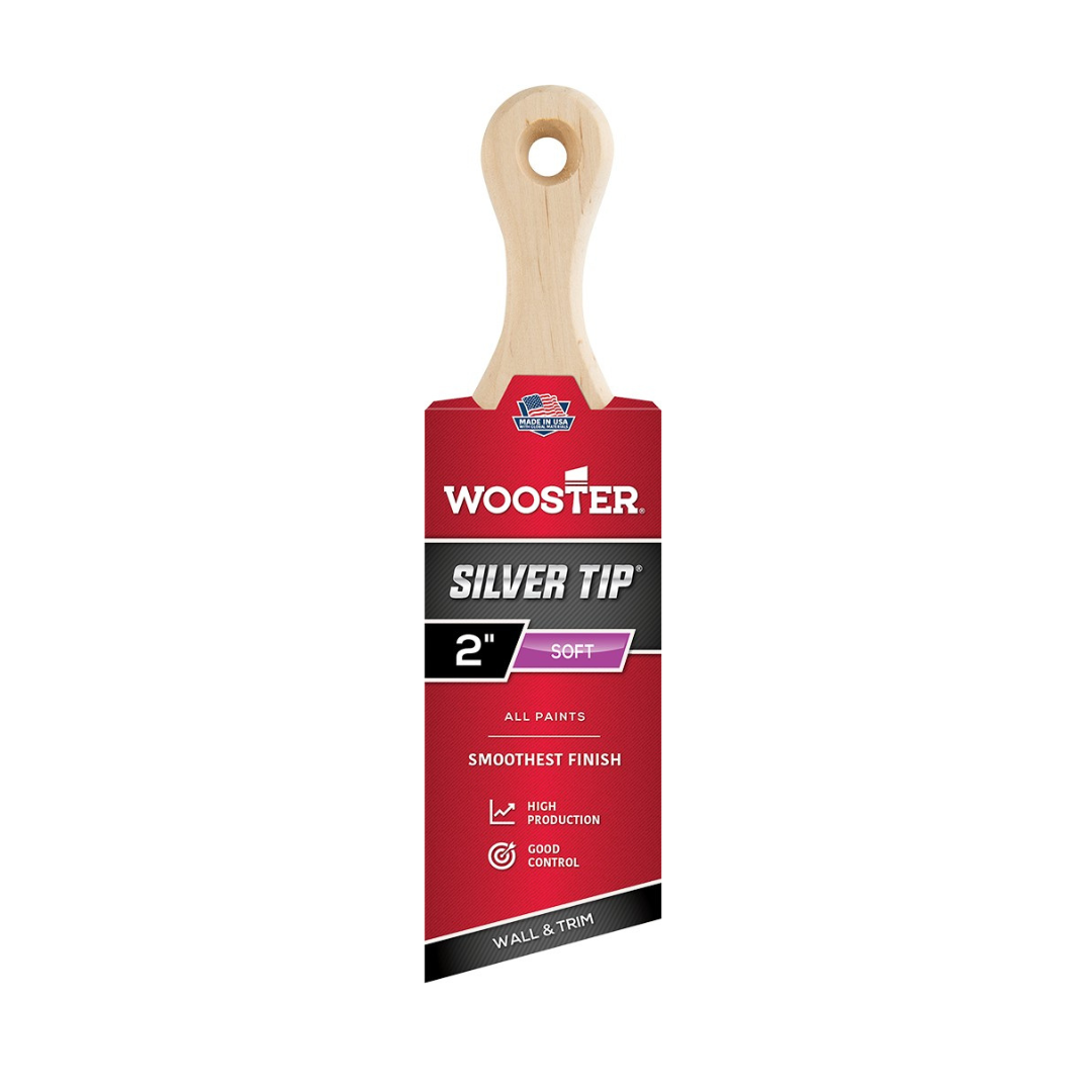 Wooster 5225 2" Silver Tip Soft Shortcut Paint Brush