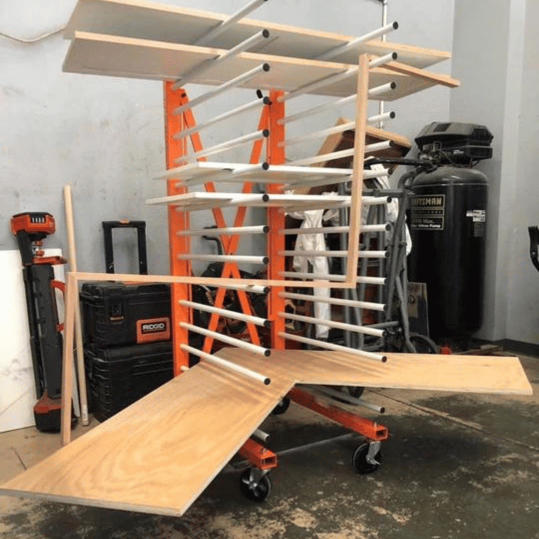 doors kept into Paintline Pro Drying Rack