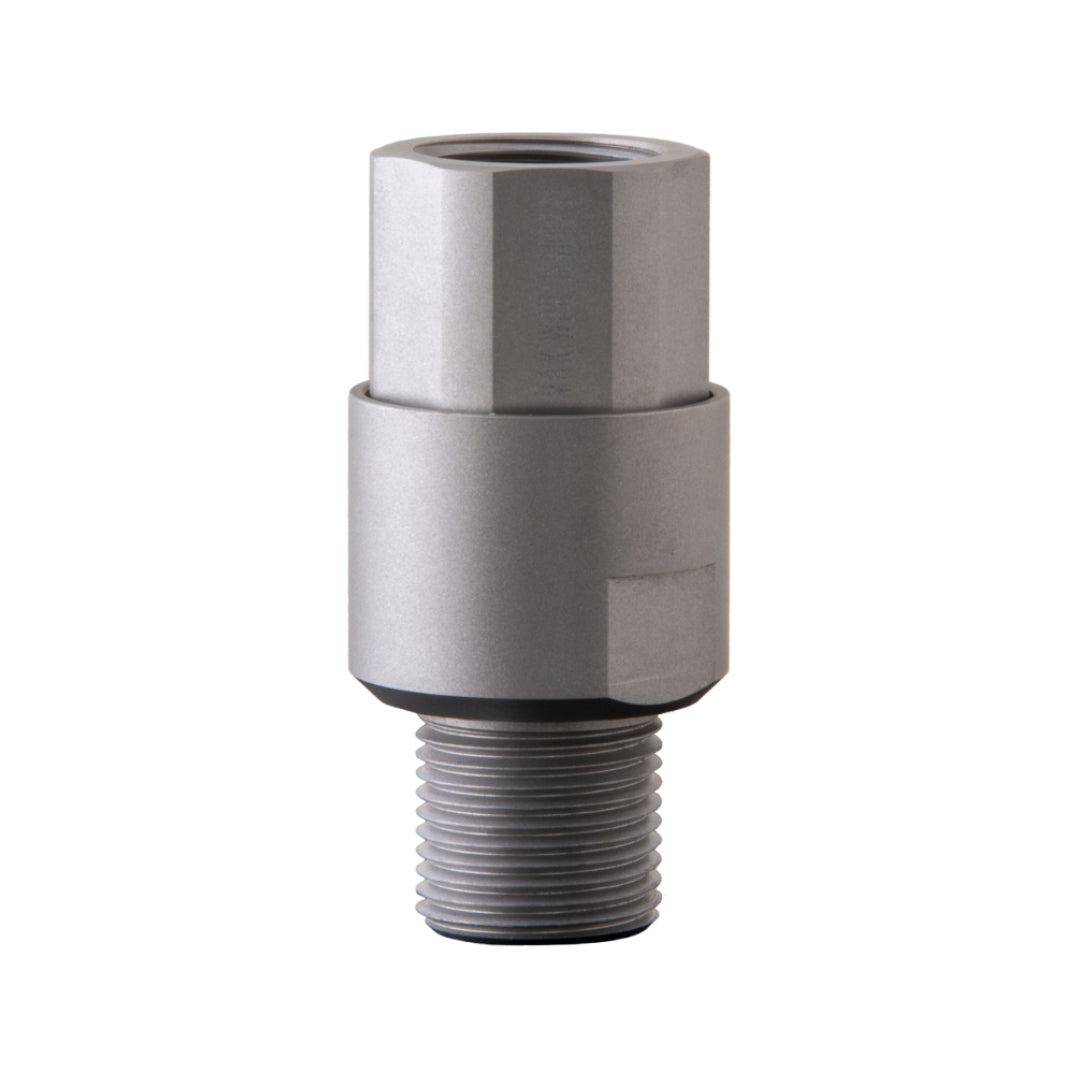 Titan Anti-Spit Valve installed on extension pole with HEA spray tip