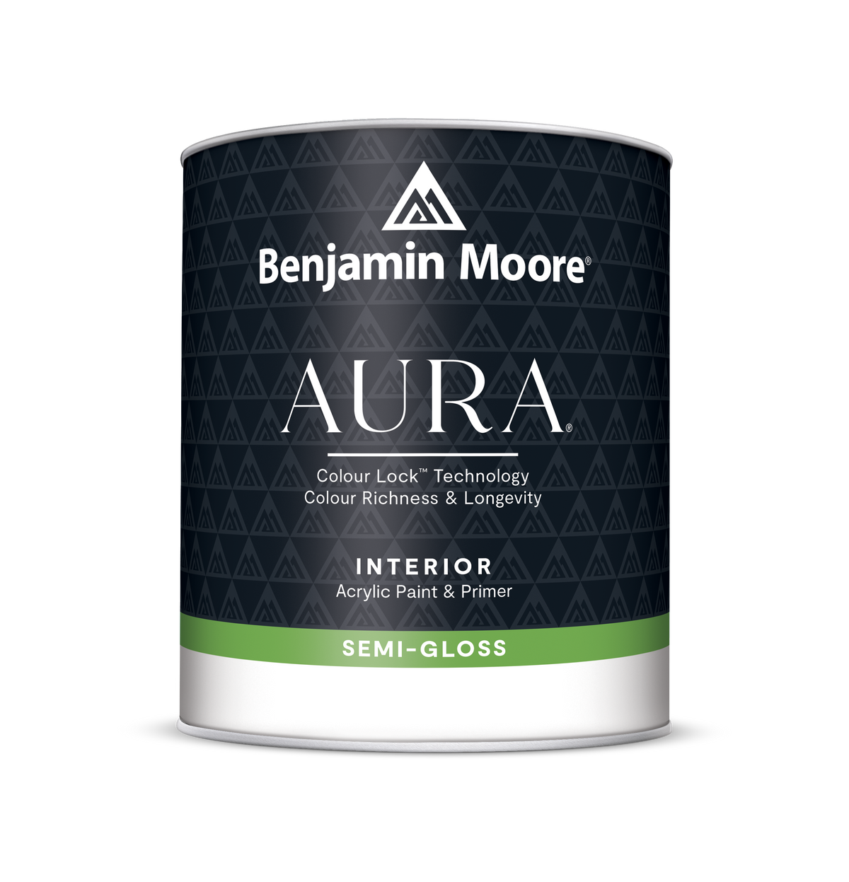 Benjamin Moore AURA® Waterborne Interior Paint bucket in Semi-Gloss finish