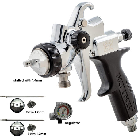 Fuji 6260P-LX-N-14K - Pressure Feed HVLP Compressor Spray Gun - The Paint People