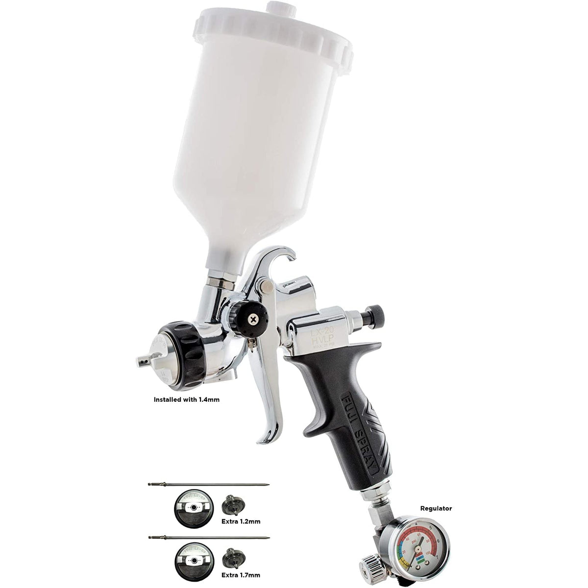 Fuji 6265G-LX-C-14K - Gravity Feed HVLP Compressor Spray Gun - The Paint People