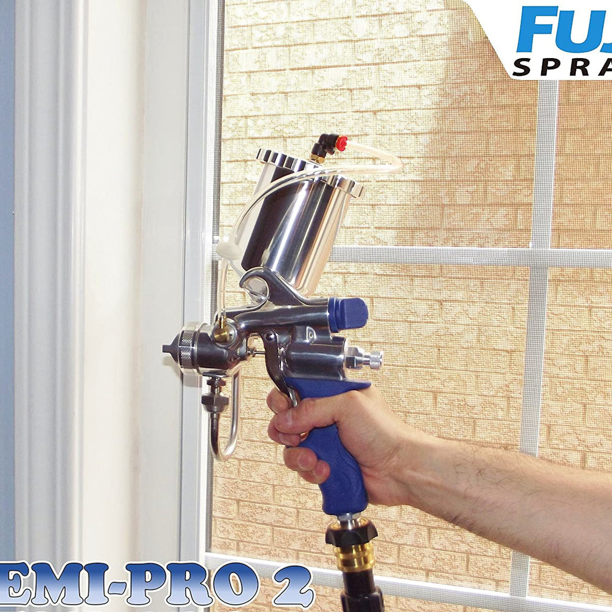 Fuji 2203G Semi-PRO 2 - Gravity HVLP Spray System, Blue - The Paint People