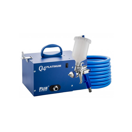 Fuji Spray Q4 PLATINUM Model, HVLP Paint Spray System, Includes Turbine + Gun + Hose - Refurbished - The Paint People