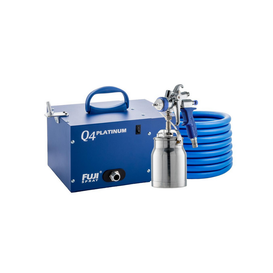 Fuji Spray Q4 PLATINUM Model, HVLP Paint Spray System, Includes Turbine + Gun + Hose - Refurbished - The Paint People