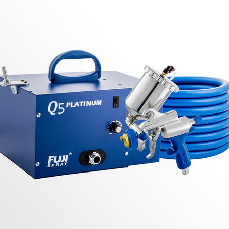 Fuji Spray Q5 PLATINUM Model, HVLP Paint Spray System, Includes Turbine + Gun + Hose - Refurbished - The Paint People