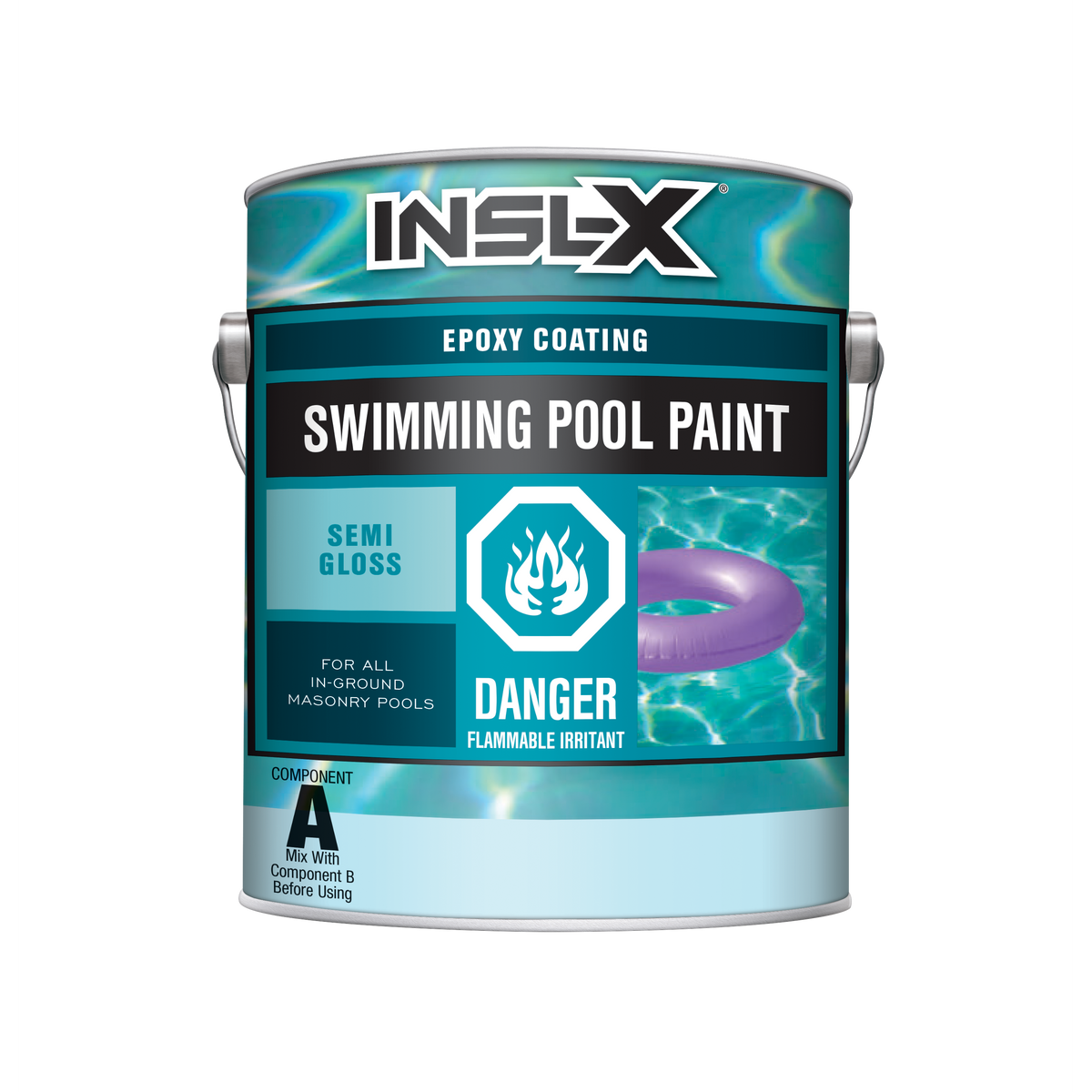 INSL-X Epoxy Swimming Pool Paint - IG Semi-Gloss Finish 2 Gal Kit - The Paint People