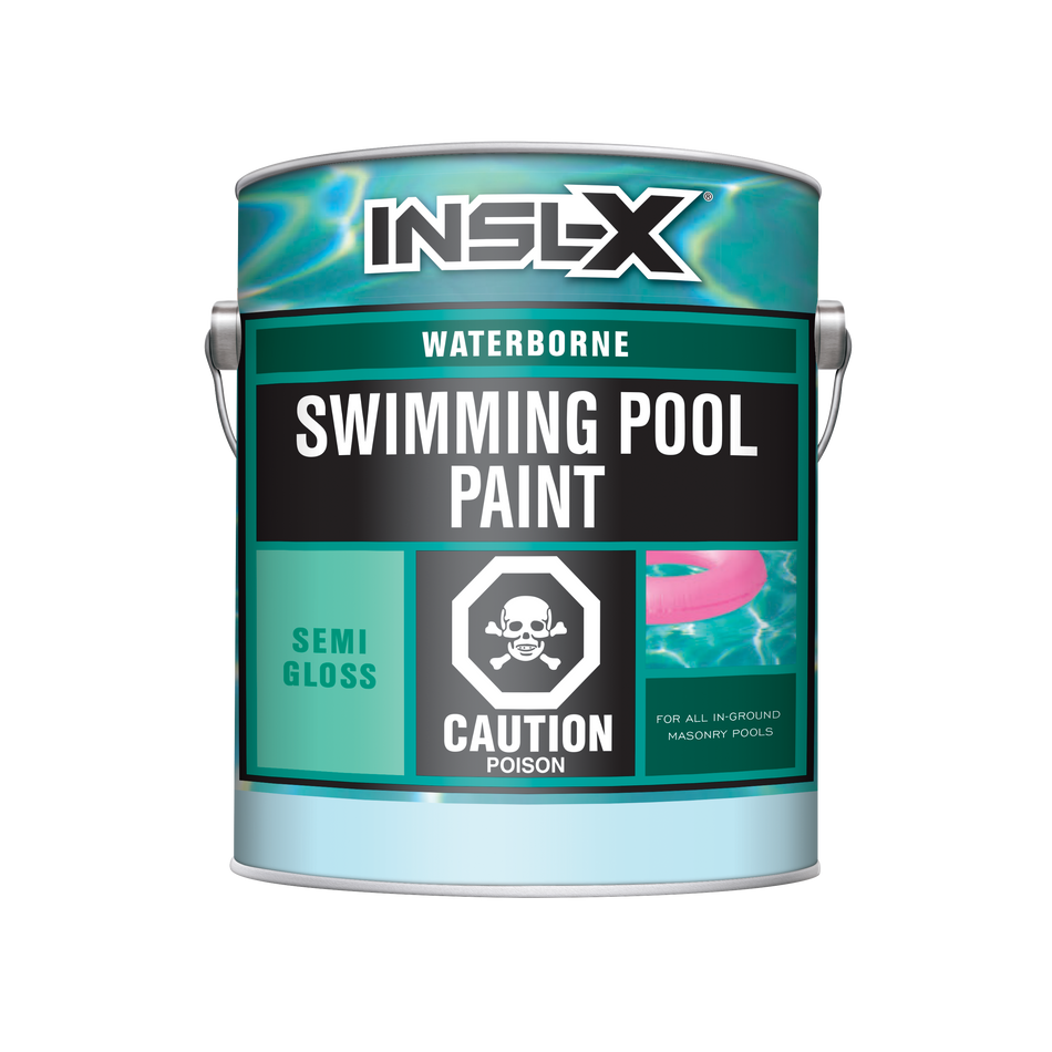 INSL-X Waterborne Swimming Pool Paint - WR Semi-Gloss 3.79L - The Paint People