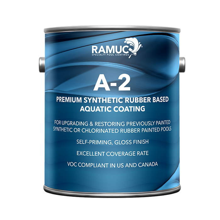 Ramuc Type A-2 Premium Synthetic Rubber Based Swimming Pool Paint, Gloss Finish, 3.79L - The Paint People