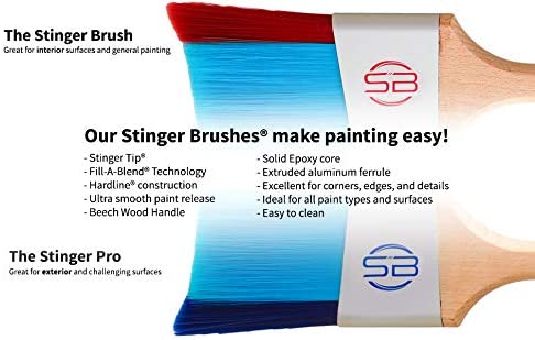 Stinger Brush - Professional Paint Brush with Fill-A-Blend Technology, Angle Brush with Stinger Tip for Cutting in, Edges, Trim, and Walls – Stinger Pro - The Paint People
