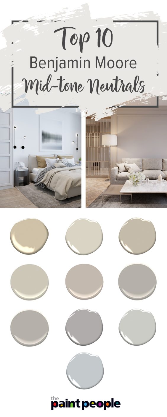 Top 10 Benjamin Moore Mid-tone Neutrals | The Paint People